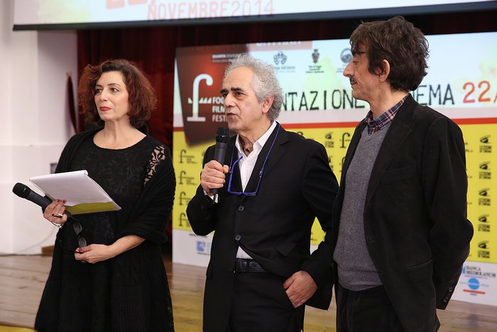 09 Maurizia Pavarini, Pino Bruno E Sergio Rubini Premiazione Foggia Film Festival 2014